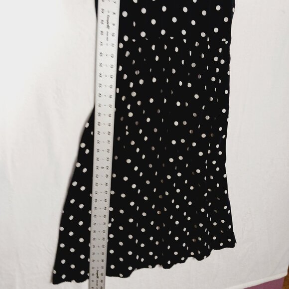 Old Navy, Black & White Polka Dot Sundress, Spaghetti Strap, Pockets, Large - Picture 13 of 15